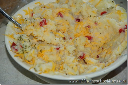 Load up leftover Mashed Potatoes Load up leftover Mashed Potatoes