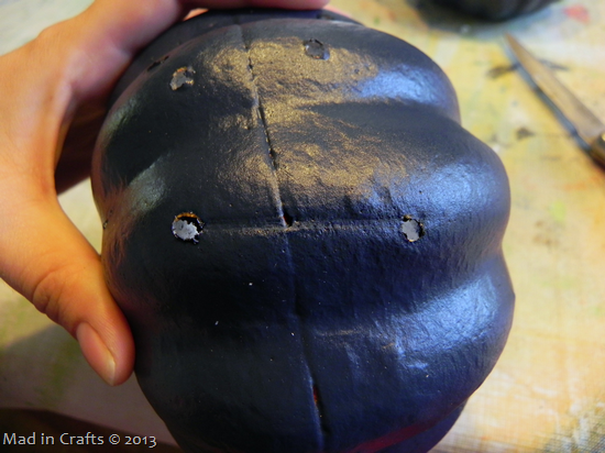 Drilled Constellation Pumpkins - straight edge for clean lines Drilled Constellation Pumpkins - straight edge for clean lines