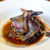 Palombe. Rosée, juste comme il faut, avec un morceau de foie gras et un très bon jus. Quest-ce que jaime lautomne !