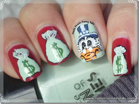 uncle scrooge nail art 2