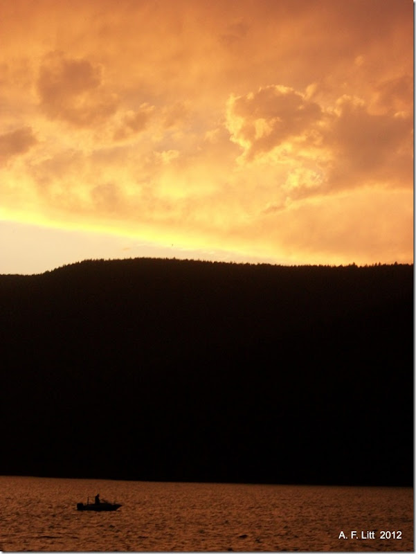 Sunset.  East Lake, Newberry Caldera.  Newberry Volcanic National Monument, Oregon.  August 17, 2012.  Photo of the Day by A. F. Litt:  September 28, 2012.