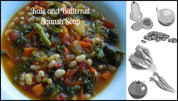 kale and butternut squash soup