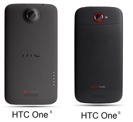 HTC One X vs HTC One S Back