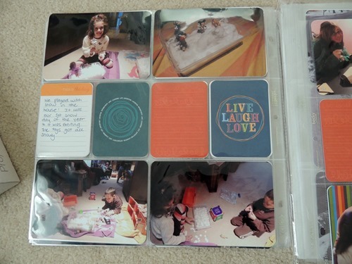 Snow Day Project Life Page