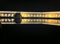 Antibes' port at night