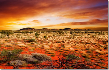 Colorful desert