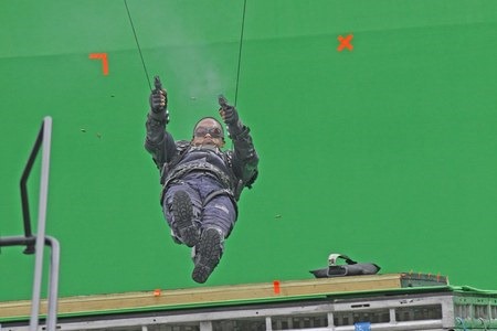 EXCLUSIVE Anthony Mackie, who plays The Falcon, was spotted on the set of "Captain America: Winter Soldier" filming on location in Los Angeles doing his own stunts in front of a giant green screen.

Featuring: Anthony Mackie
Where: Los Angeles, CA, United States
When: 01 May 2013
Credit: Shinn/JFXimages/Wenn.com