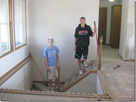 Removing Stair railing