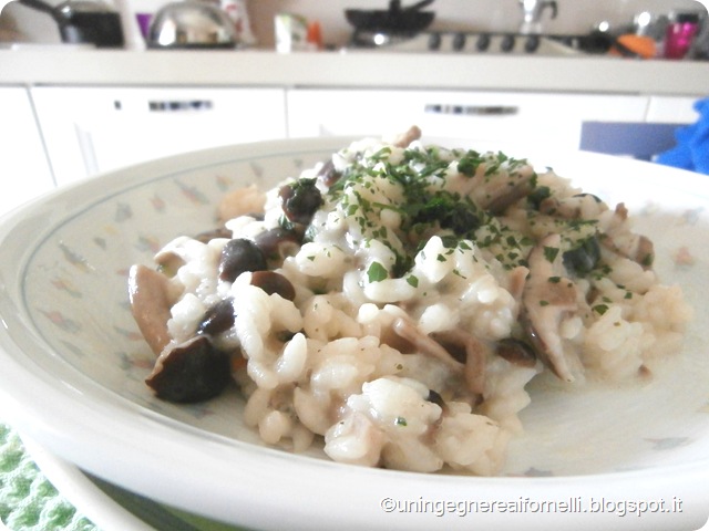 risotto pioppini zucchine light vialone