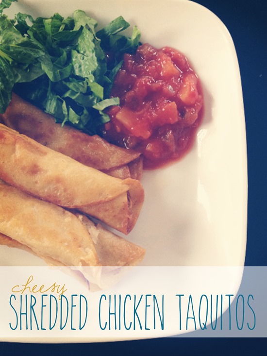 Shredded Chicken Taquitos