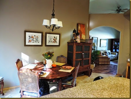 Dining area off the kitchen