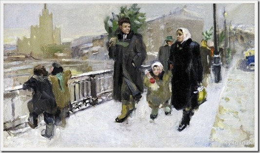 Тараканова Екатерина Николаевна (Россия, 1932) «Перед Новым годом» 1951 Тараканова Екатерина Николаевна (Россия, 1932) «Перед Новым годом» 1951