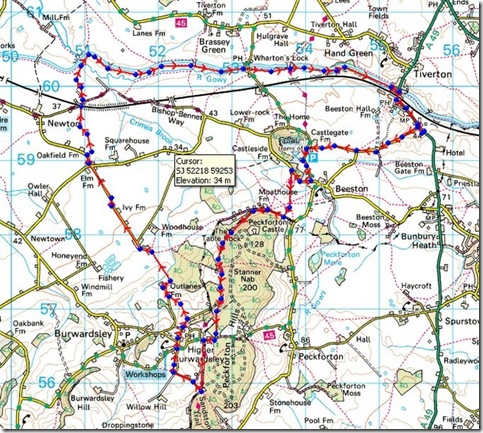 Beeston route Beeston route