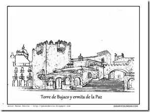 Torre de Bujaco y ermita de la Paz 1 Torre de Bujaco y ermita de la Paz 1