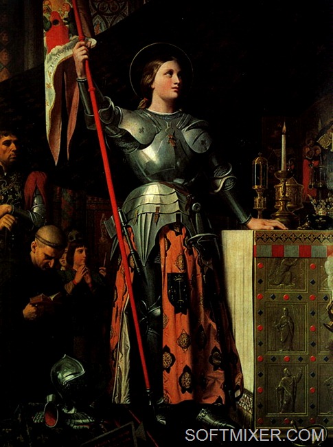 Jean-Auguste-Dominique-Ingres-Joan-of-Arc-at-the-Coronation-of-King-Charles-VII-17th-July-1429 Jean-Auguste-Dominique-Ingres-Joan-of-Arc-at-the-Coronation-of-King-Charles-VII-17th-July-1429