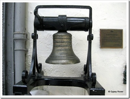 This bell was made in 1858 when the Inverness railway station opened.