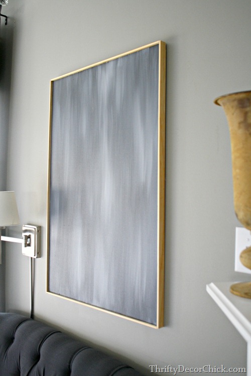 Making Diy Art Pop From Thrifty Decor Framing Out A Canvas
