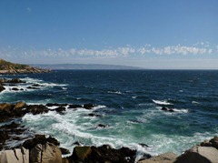 Looking across the bay from Vina del Mar to Valparaiso.