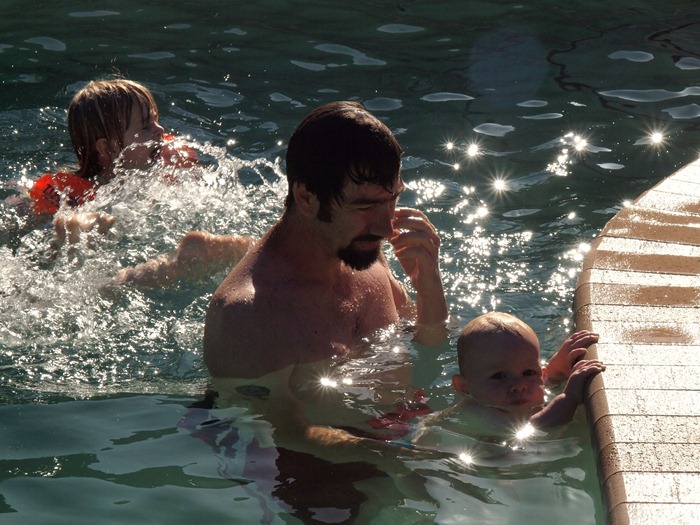 first swim of the summer