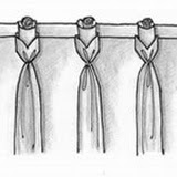 rosebud goblet pleat