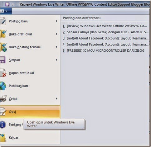 Windows Live Writer Windows Live Writer