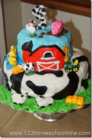 Homemade Farm Birthday Cake Homemade Farm Birthday Cake