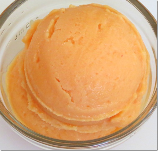 Peach Mango Ice Cream 8-3-12