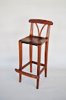 Crafted Bar Stool in Tasmanian Blackwood and Wenge | Dimensions 900 high x 380 wide x 400 deep