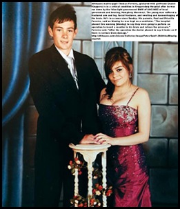 Ferreira Thomas and girlfriend Chanel Kloppers HE WAS RUN DOWN BY MEC GOVT CAR NOV2011 AND LEFT IN COMA