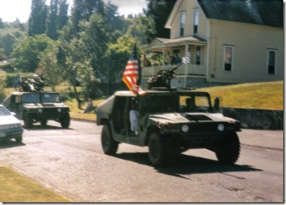 19 1984-1996 AM General M1025 HMMWV in the Rainier Days in the Park Parade on July 13, 1996