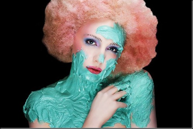 Face art Food Карла Пауэлл (Karla Powell) Face art Food Карла Пауэлл (Karla Powell) Face art,фейс-арт, визажист фотограф Photographer Рич Нинтон (Rich Hinton),Food Inspired Make-up & Hair Project,макияж и волосы различными продуктами питания,