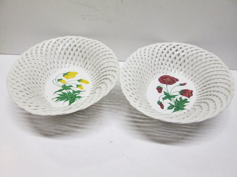 Portuguese Decorative Bowl Pair