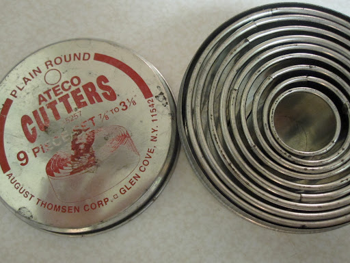 These sets of round cutters come in handy often, and could be used for these little pies. These sets of round cutters come in handy often, and could be used for these little pies.