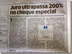 Juro ultrapassa 200% no cheque especial - www.rsnoticias.net