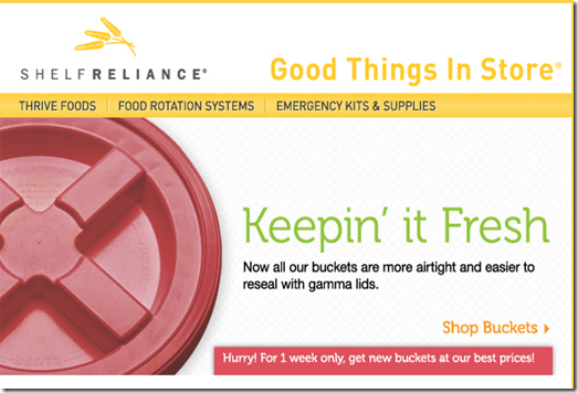 Buckets Shelf Reliance Sale