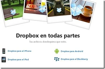 dropbox para moviles celulares