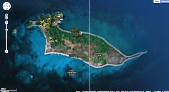 Localisation des photos sur Pulau Mantanani