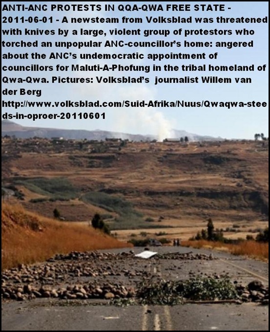 QwaQwa barred highway protests against ANCmunicipality