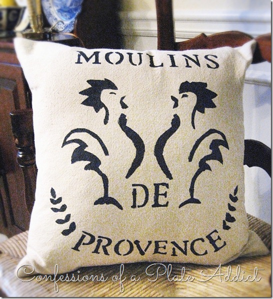 CONFESSIONS OF A PLATE ADDICT French Grain Sack Pillow CONFESSIONS OF A PLATE ADDICT French Grain Sack Pillow
