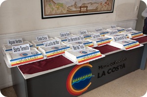 El Centro de Industriales Panaderos del partido de La Costa agasajó a los presentes con 14 tortas 