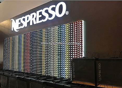 NESPRESSO COFFEE TRIESTE NAPLES NEW FLAVOURS SAVOUR 2013 VESPA TOUR SINGAPORE per sleeve duo pack retail Nespresso Flagship Boutiques New York, Miami, Boston,