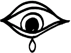 Vonnegut's crying eye