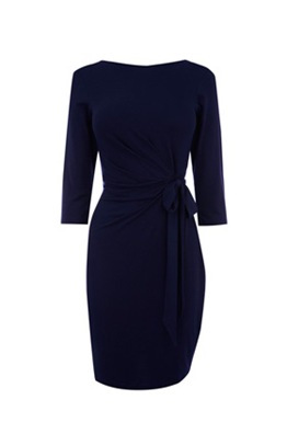 WHRouched wrap dress