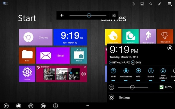 windows 8 metro android transformer Prime