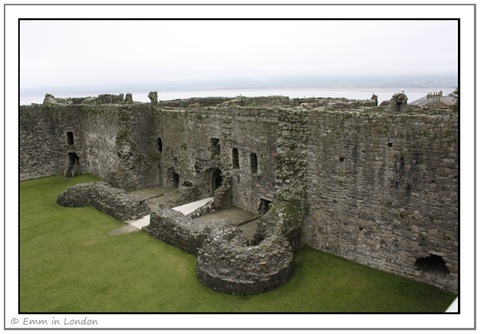 View of the South Gatehouse from the Curtain Walls
