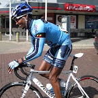 Eritrean Daniel Abraham from Marcopolocycling Donckers Koffie on his n°7even Bike, with FFWD Wheels and the new team bidons by Tacx wearing the 2012 kit from CCN Sportswear and helmet from Specialized. (photo: Remko Kramer)