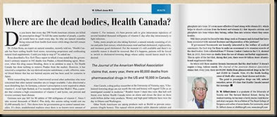 Where are the bodies Health Canada