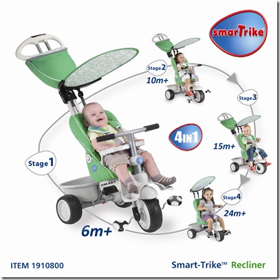 smart trike recliner stroller