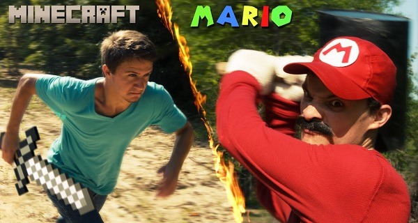 Mario vs Minecraft Mario vs Minecraft