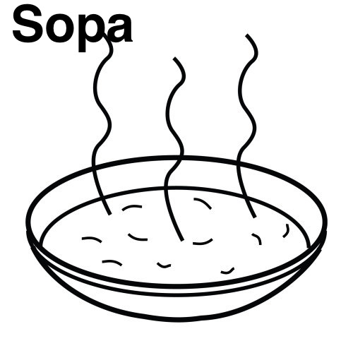 DIBUJO DE SOPA PARA PINTAR | FICHAS PARA PINTAR | DIBUJOS PARA PINTAR DIBUJO DE SOPA PARA PINTAR | FICHAS PARA PINTAR | DIBUJOS PARA PINTAR